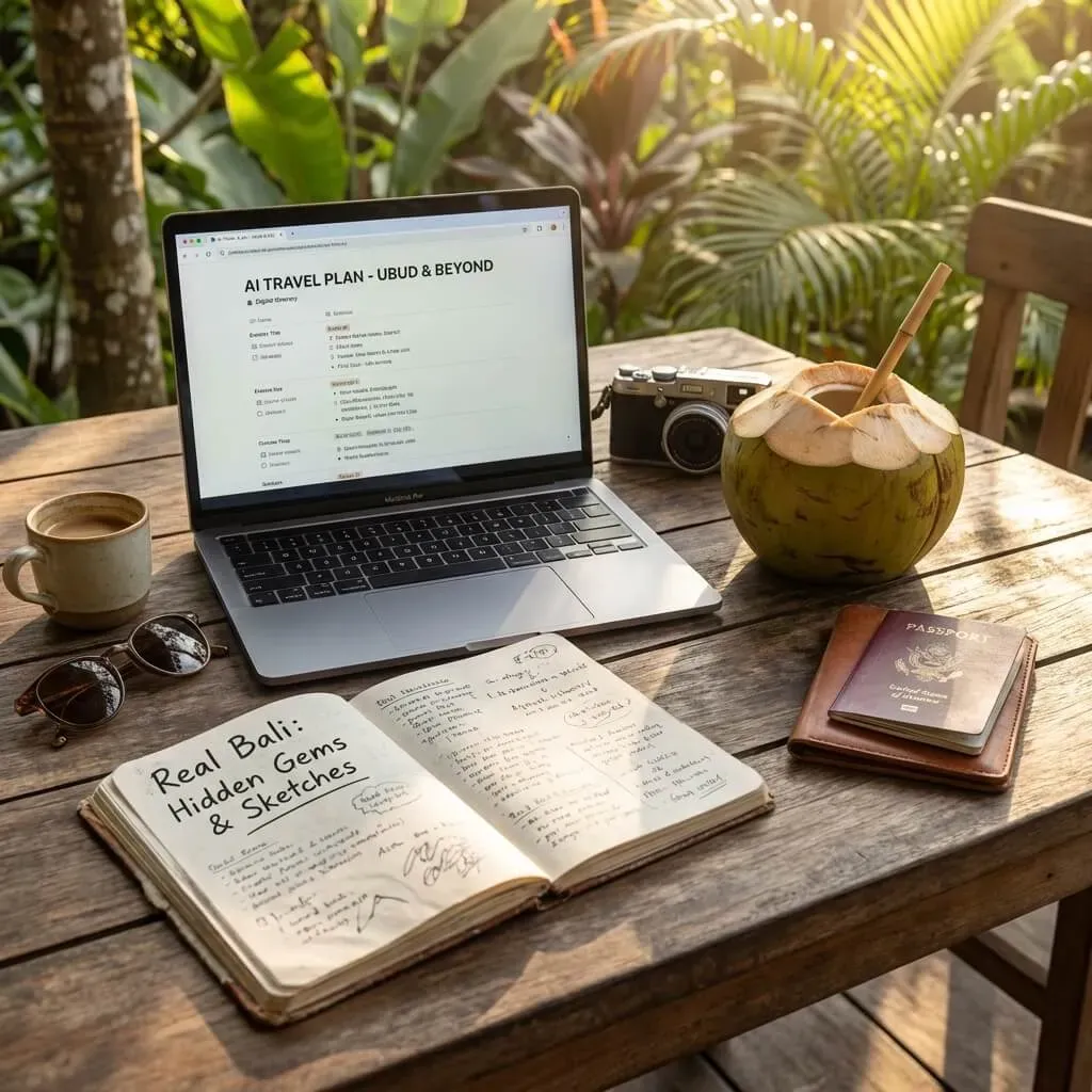 A solo traveler planning her trip